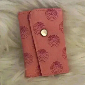 90s pink key wallet wrap